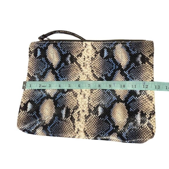 NWT Banana Republic Snake Print Leather Wristlet Clutch - Picture 6 of 8